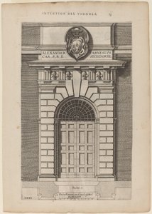 Doorway of Farnese Palace by Vignola