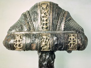 (Detail) of a Sword Hilt with Stamped Decoration by Viking