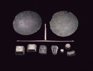 Balance beam for a set of scales, from a Viking boat burial at Kiloran Bay, Colonsay, Argyll, 875-925 AD by Viking Viking