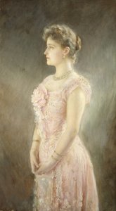 Portrait of Empress Alexandra Fyodorovna of Russia 1872-1918, the Wife of Tsar Nicholas II, 1901 by Viktor Karlovich Stemberg