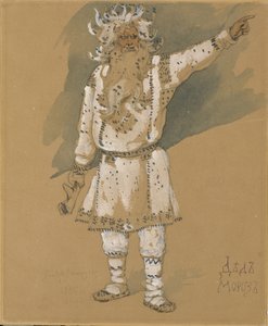 Grandfather Frost. Costume Design for the Opera Snow Maiden by N. Rimsky-Korsakov by Viktor Mikhaylovich Vasnetsov