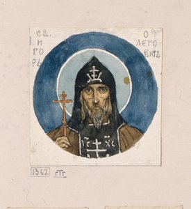 Holy Prince Igor of Chernigov Study for Frescos in the St Vladimir