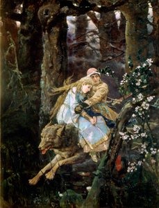 Tsarevich Ivan Riding the Grey Wolf, 1889