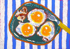 Sunny Side Up Breakfast by Viktoriia Saunina