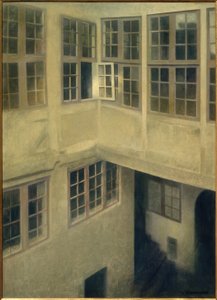Courtyard. Strandgade 30 by Vilhelm Hammershoi
