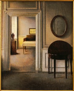 The Music Room, 30 Strandgade by Vilhelm Hammershoi