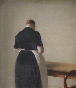 Woman Seen from the Back by Vilhelm Hammershøi