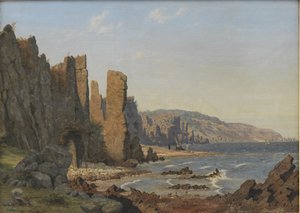 A Rocky Coast. Rø, Bornholm by Vilhelm Kyhn