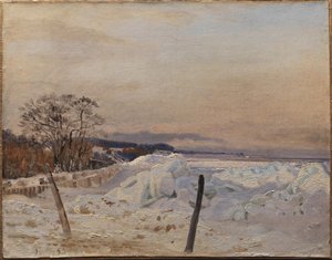 Ice Pack near Taarbæk, North of Copenhagen by Vilhelm Kyhn