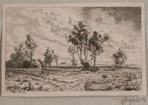 Landscape in Stormy Weather by Vilhelm Kyhn
