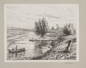 Scene by the Marne River by Vilhelm Kyhn