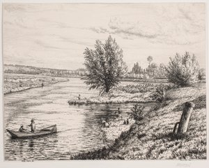Scene by the Marne River by Vilhelm Kyhn