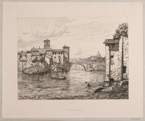 View of Ponte Rotto in Rome by Vilhelm Kyhn