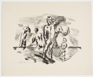 Page from "Klingens Kunstnermappe Nr. 2" by Vilhelm Lundstrøm