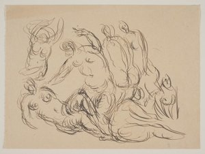 Composition with Seven Naked Women