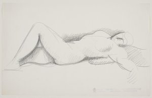 Reclining Female Model by Vilhelm Lundstrøm