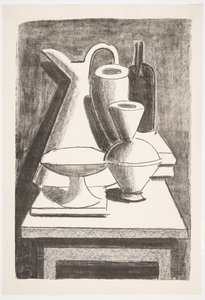 Still Life. Jug, Bottle, etc. by Vilhelm Lundstrøm