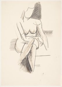 Seated Female Model, Seen from the Front
