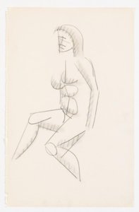 Seated Model, Facing Left