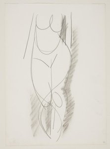 Standing Nude Woman Seen from the Front by Vilhelm Lundstrøm