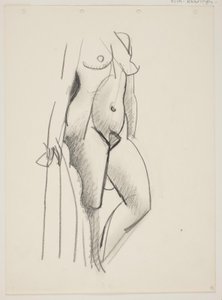 Standing Nude Woman, Facing Right, Drapery in Hand