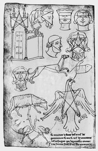 Various Drawings (facsimile copy) by Villard de Honnecourt