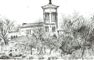 Church across the Thames, 2004 by Vincent Alexander Booth