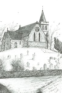 Church of St Mary the Virgin, Brook, I.O.W. by Vincent Alexander Booth