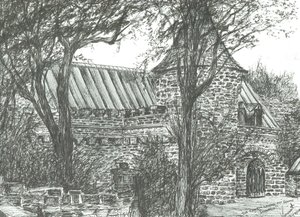 Church on Road to Oban by Vincent Alexander Booth