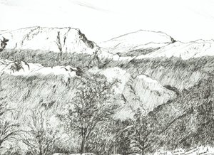 Dove Crag at Sunrise, 2003 by Vincent Alexander Booth