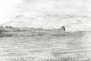 Duart castle from a ferry, 2007