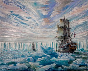 Erebus and Terror Discover Antarctic Ice Shelf