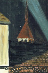 Laignes France rooftop view at night by Vincent Alexander Booth