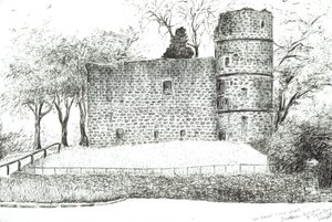 Ruin at Strathaven, 2012 by Vincent Alexander Booth