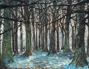 Stag and Runner Lyme Park by Vincent Alexander Booth