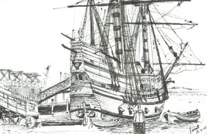 The Mayflower, Plymouth, Massachusetts. 2003 by Vincent Alexander Booth