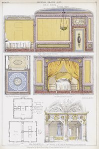 Bedrooms in Florence, the house of the English Consul in Agrigentum, and the Casa Borromeo, Lake Maggiore, Italy