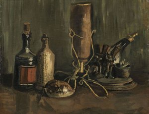 Still Life with Bottles and Shell by Vincent van Gogh