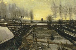 The Parsonage Garden at Nuenen in the Snow by Vincent van Gogh