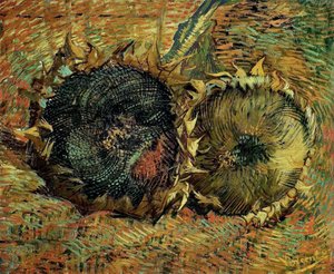 Two Cut Sunflowers, 1887