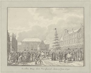 Revolution in Haarlem, January 19, 1795 (First Day of Freedom, January 19, 1791) by Vincent Jansz. van der Vinne
