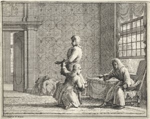 Tailor in an Interior by Vincent Laurensz. van der Vinne (II)