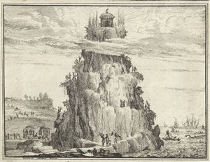 Temple of Wisdom on a Rock by Vincent Laurensz. van der Vinne (II)