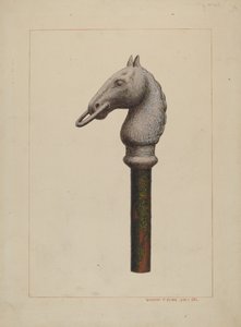 Horse Head Hitching Post by Vincent P. Rosel