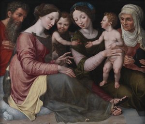 The Holy Family with the Infant St John, St Elizabeth and St Anna