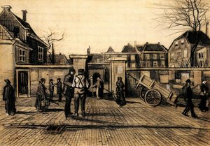 Entrance of the Municipal Bank of Loan in The Hague, 1882 by Vincent van Gogh