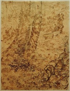 Trees with Ivy in the Garden of the Sanatorium by Vincent van Gogh