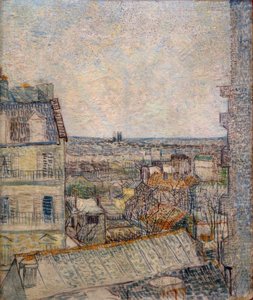 View from the Window of the Apartment on Rue Lepic by Vincent van Gogh