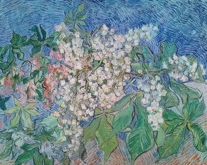 Blooming Chestnut Branches. 1890 by Vincent van Gogh