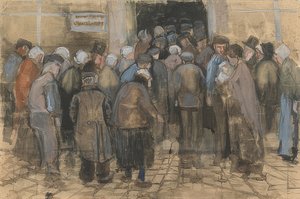 The Poor and the Money (Crowd in Front of the State Lottery Office). 1882